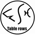 小木鱼Table rows